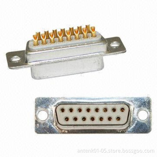 Solder Cup Machined D-Sub Connectors, Female or Male Type